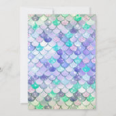 Zwarte Zeemeermin Bewerkbare Onder De Zee 5e Verja Kaart (Achterkant)