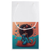 Zwarte Zeemeermin Klein Cadeauzakje (Achterkant)