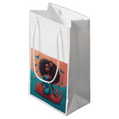 Zwarte Zeemeermin Klein Cadeauzakje (Voorkant Gekanteld)