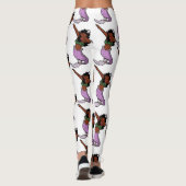 zwarte zeemeermin leggings (Achterkant)