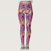 zwarte zeemeermin leggings (Voorkant)