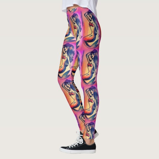 zwarte zeemeermin leggings (Links)