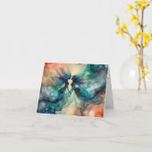 ZWARTE ZEEMEERMIN LIEFHEBBERS VIBRANT ALCOHOL INKT KAART (Gele Bloem)