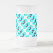 zwarte zeemeermin matglas bierpul (Center)