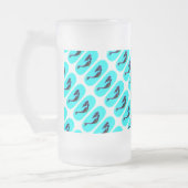 zwarte zeemeermin matglas bierpul (Links)