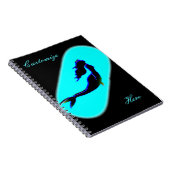 zwarte zeemeermin notitieboek (Rechterzijde)