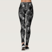 Zwarte Zeemeermin-schalen Leggings (Achterkant)