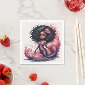 Zwarte Zeemeermin Servet (Insitu)