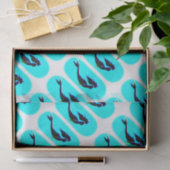 zwarte zeemeermin zwemt tissuepapier (Geschenk)