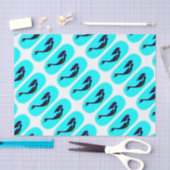 zwarte zeemeermin zwemt tissuepapier (Craft)