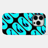 zwarte zeemeerminnen rijzen Case-Mate iPhone case (Achterkant (horizontaal))