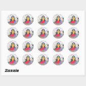 zwarte zeemeervis sticker (Vel)