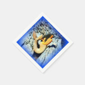 zwarte zeemieblauw servetten (Hoek)