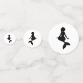 Zwarte Zeemzwart wit Confetti (Voorkanten)