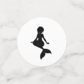 Zwarte Zeemzwart wit Confetti (Kleine voorkant)