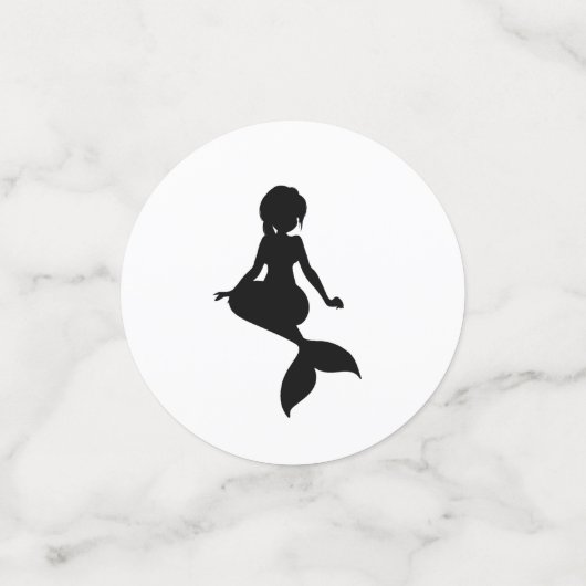 Zwarte Zeemzwart wit Confetti (Kleine voorkant)