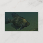 Zwarte zeeplap visitekaartje (Achterkant)