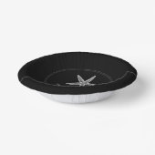 Zwarte Zeesterren Trouwpapier kommen (Gebogen)