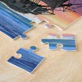 Zwarte zeilen van de zeven zeeën legpuzzel (Zijkant)