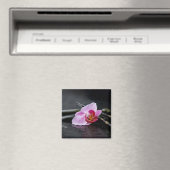 Zwarte zen orchidee magneet (Insitu (Vaatwasser))