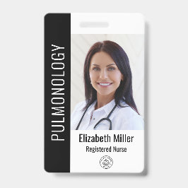 Zwarte ziekenhuis medische werknemer foto ID Badge