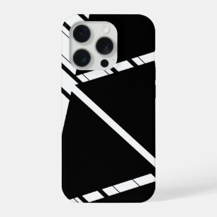 Zwarte Zig Zag Patroon iPhone Hoes 15 Pro Case