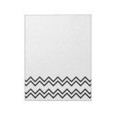 Zwarte Zigzag Notitieblok (Linkerzijde)