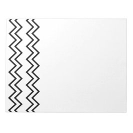 Zwarte Zigzag Notitieblok
