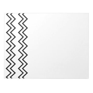 Zwarte Zigzag Notitieblok
