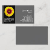 Zwarte zijband ventilator - Blanket ventilator Visitekaartje (Voorkant / Achterkant)