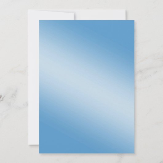 Zwarte Zijde, Parels en Blauwe Volwassendag Kaart (Achterkant)