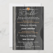 Zwarte Zijde, parels en Oranje volwassen verjaarda Kaart (Voorkant)