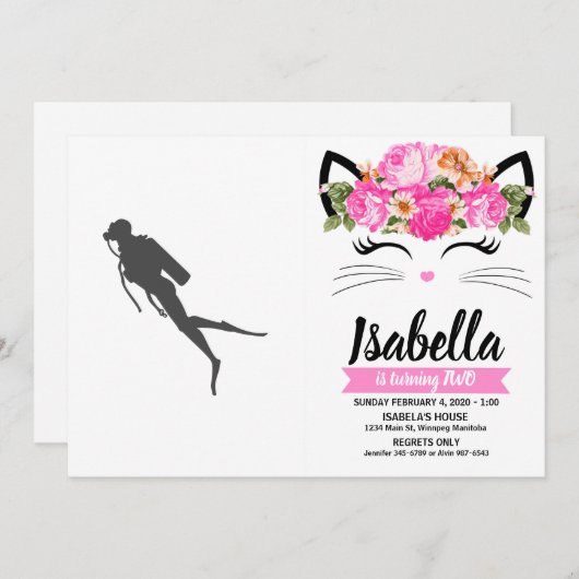 Zwarte zilverduikers kaart (Voorkant / Achterkant)