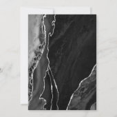 Zwarte zilveren agaat 90ste verjaardag kaart (Achterkant)