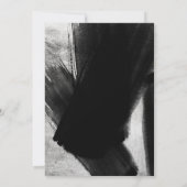 Zwarte zilveren borstels typografie Sweet 16 Kaart (Achterkant)