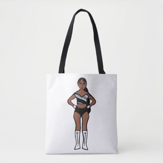 Zwarte Zilveren Danser #1 Tote Bag (Voorkant)