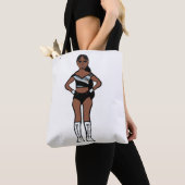 Zwarte Zilveren Danser #1 Tote Bag (Dichtbij)