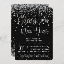 Zwarte zilveren glitter-Confetti van de Eve Party 