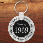 Zwarte Zilveren Klasse van 1969 Sleutelhanger Part (Voorkant)