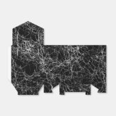 Zwarte & Zilveren Spinnenwebben Chic Halloween Fee Bedankdoosjes (Uitgevouwen)