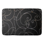 Zwarte/Zilveren Zwemelmat Badmat (Voorkant)