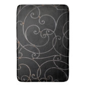 Zwarte/Zilveren Zwemelmat Badmat (Voorkant Verticaal)