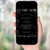 Zwarte zilverglitterige bruine bruine bruine bruin kaart