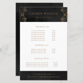 zwarte zilvergouddienst en prijsveer (Voorkant / Achterkant)