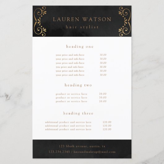 zwarte zilvergouddienst en prijsveer (Voorkant)