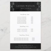 zwarte zilvervis met floure en prijs (Voorkant)