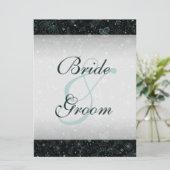 Zwarte zitmaaattabel met blauwe bloemenrand kaart (Staand voorkant)