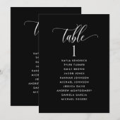 Zwarte Zitplankards met gastnamen (Voorkant / Achterkant)