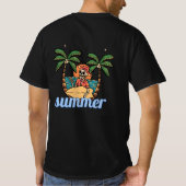zwarte zomerse T-shirt (Achterkant)