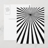 Zwarte zon briefkaart (Voorkant / Achterkant)